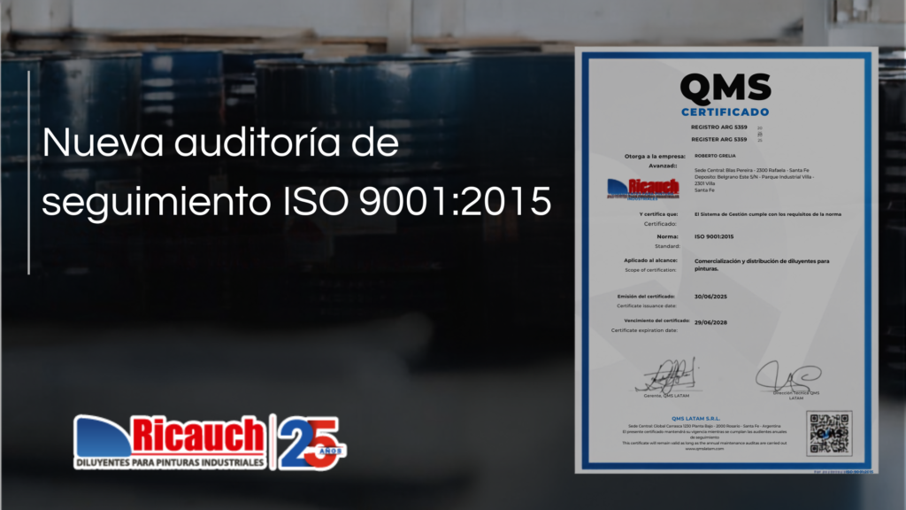 En la industria, la calidad no se demuestra únicamente cuando llega una auditoría. Se demuestra en cada pedido preparado, en cada entrega realizada a tiempo, en cada proceso documentado y en cada decisión orientada a mejorar.